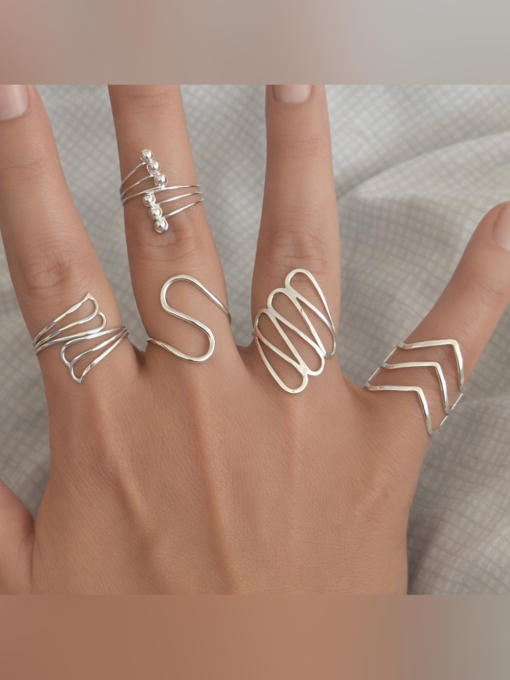 Sterling silver boho ring - Picture 3 of 11